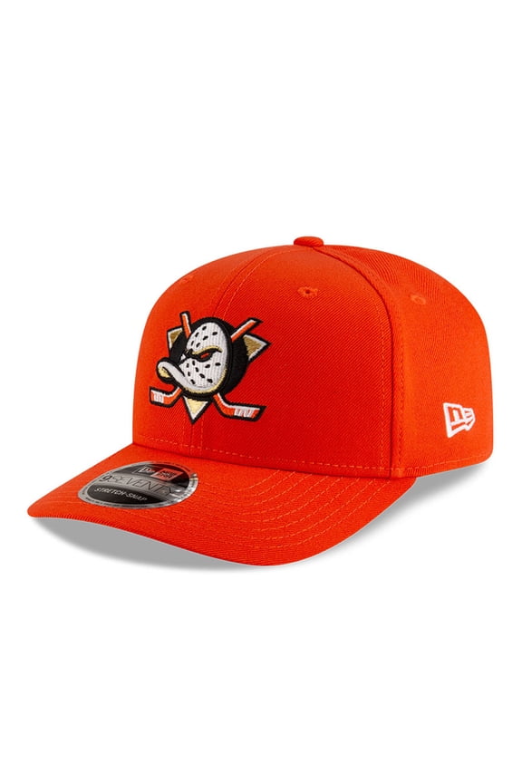 Men's New Era Orange Anaheim Ducks 9SEVENTY COOLERA Adjustable Hat