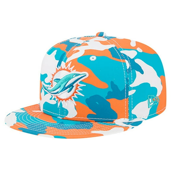 Men's New Era  Orange/Aqua Miami Dolphins 59FIFTY Fitted Hat