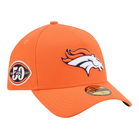 Men's New Era Orange Denver Broncos A-Frame 59FORTY Fitted Hat