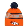thumbnail image 1 of Men's New Era Orange Denver Broncos  Repeat Cuffed Knit Hat with Pom, 1 of 2