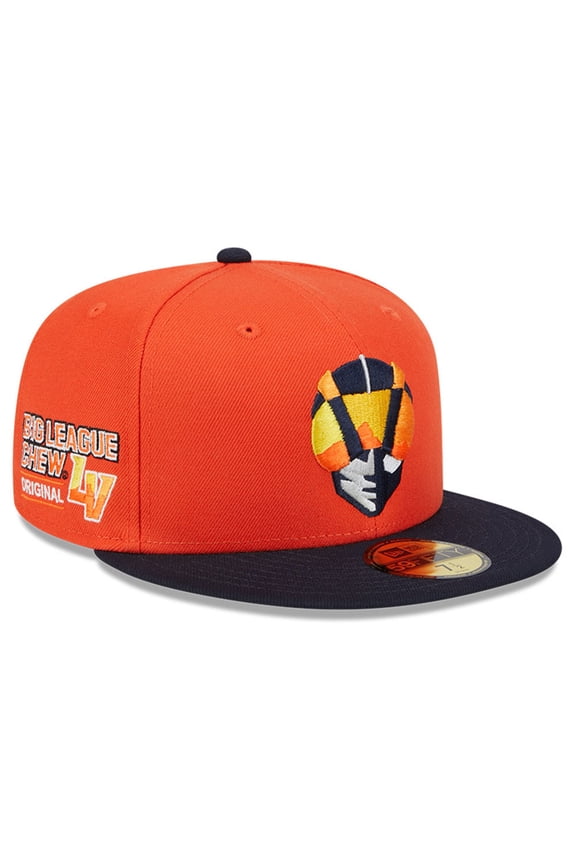 Men's New Era Orange Las Vegas Aviators Big League Chew Team 59FIFTY Fitted Hat