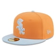 thumbnail image 1 of Men's New Era Orange/Light Blue Chicago White Sox Spring Color Basic Two-Tone 59FIFTY Fitted Hat, 1 of 5