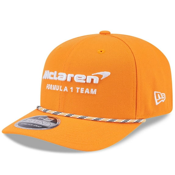 Men's New Era Orange McLaren F1 Team Multi-Rope 9SEVENTY Stretch-Snap Hat