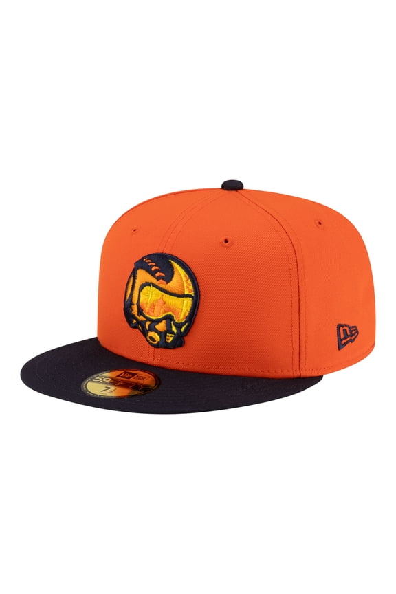 Men's New Era Orange/Navy Las Vegas Aviators Authentic Collection 59FIFTY Fitted Hat