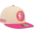 thumbnail image 1 of Men's New Era Orange/Pink Brooklyn Nets Passion Mango 59FIFTY Fitted Hat, 1 of 6