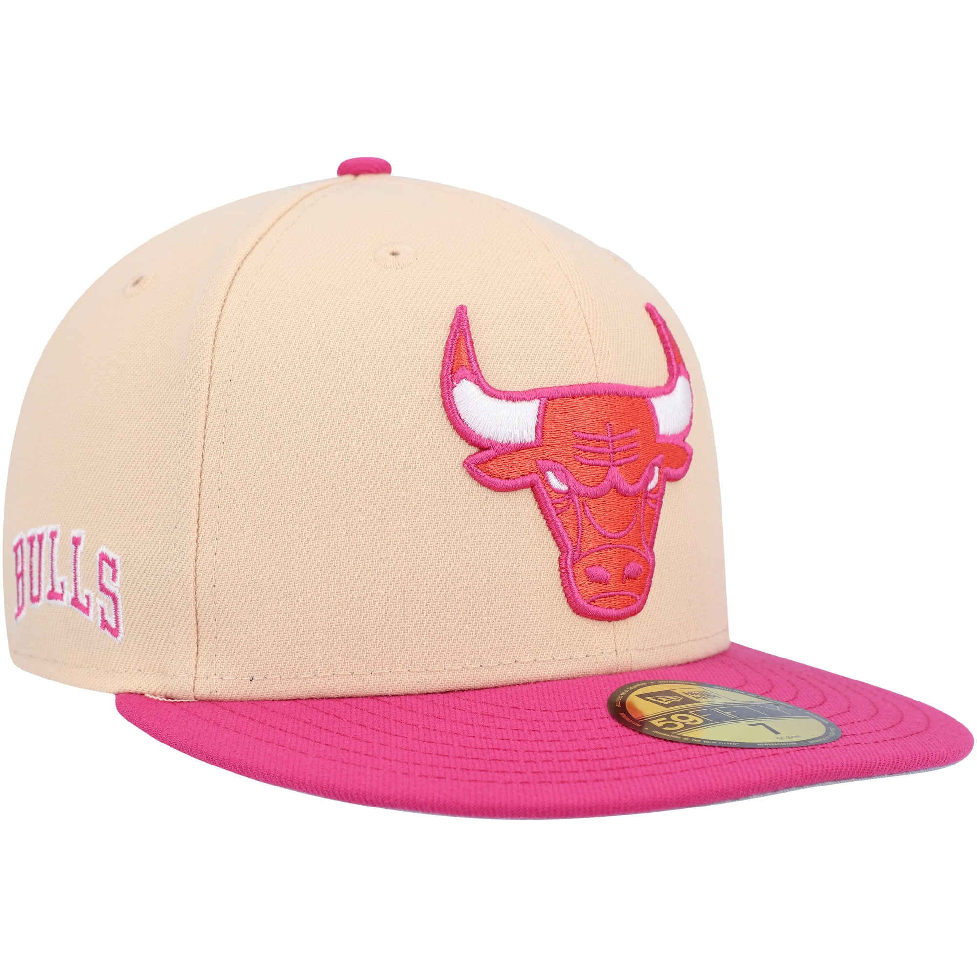 Pink outlet bulls hat