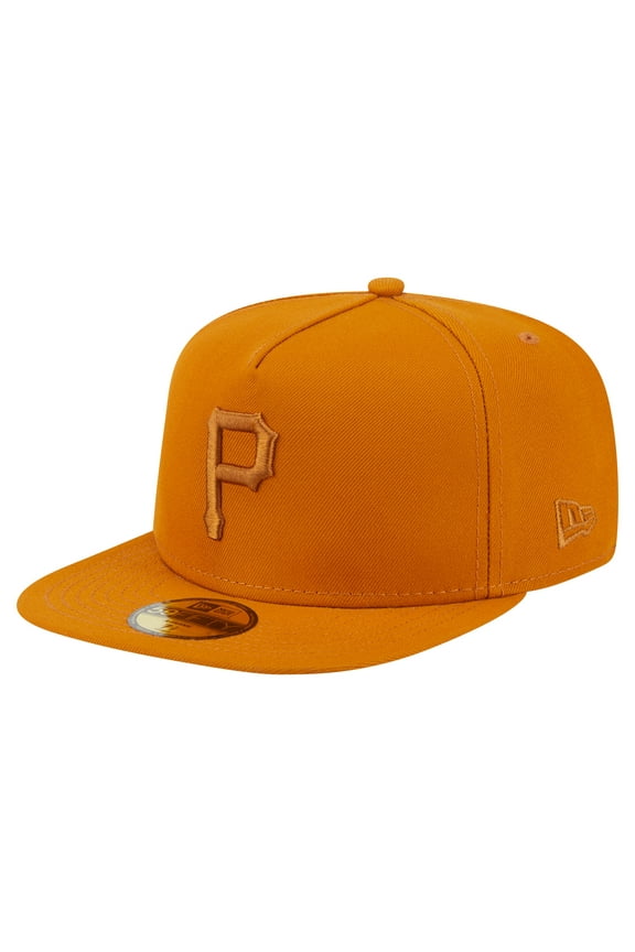 Men's New Era Orange Pittsburgh Pirates Color Pack A-Frame 59FIFTY Fitted Hat