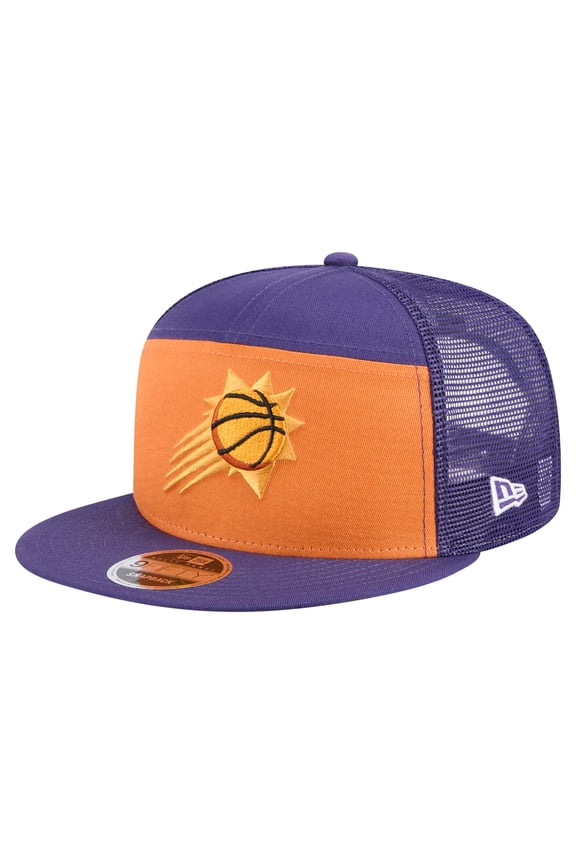 Men's New Era  Orange/Purple Phoenix Suns Outdoor Split Panel 9FIFTY Snapback Hat