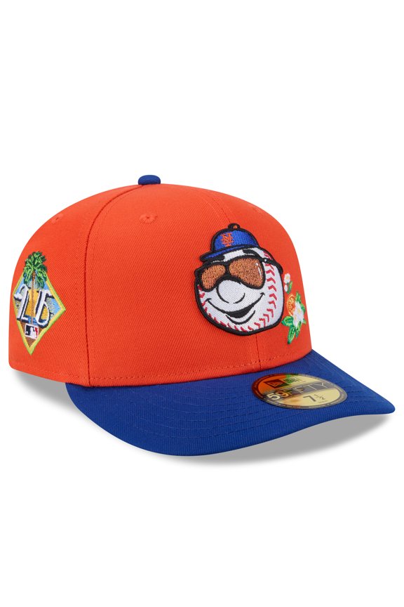Men's New Era Orange/Royal New York Mets 2026 Spring Training 59FIFTY Fitted Hat