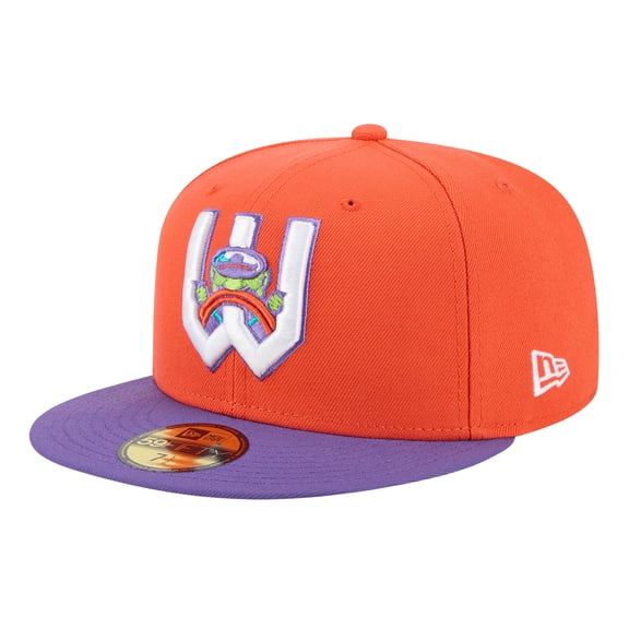 Men's-New Era  Orange Wichita Wind Surge Theme Nights 59FIFTY Fitted Hat