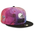 thumbnail image 1 of Men's New Era Pink/Black Cleveland Browns 2022 NFL Crucial Catch 59FIFTY Fitted Hat, 1 of 6