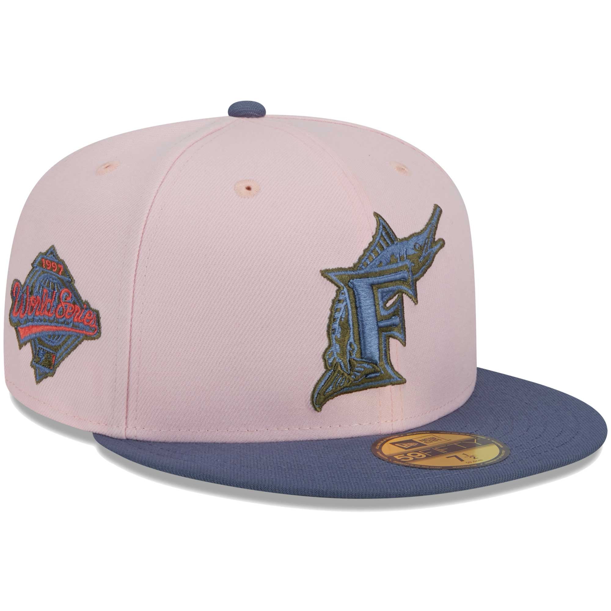 https://i5.walmartimages.com/seo/Men-s-New-Era-Pink-Blue-Florida-Marlins-Cooperstown-Collection-Olive-Undervisor-59FIFTY-Fitted-Hat_f029bb0e-1946-41da-b280-54f07878cd91.d8ad0f54132d070ac70cace6ddc0fe9e.jpeg