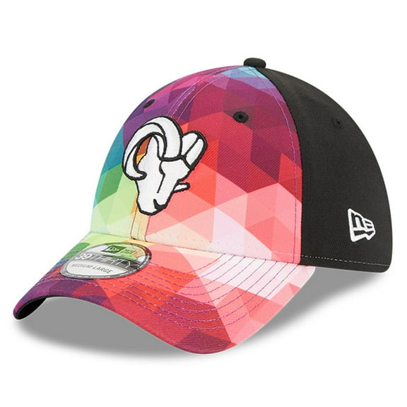 Men's New Era  Pink Los Angeles Rams 2023 NFL Crucial Catch 39THIRTY Flex Hat