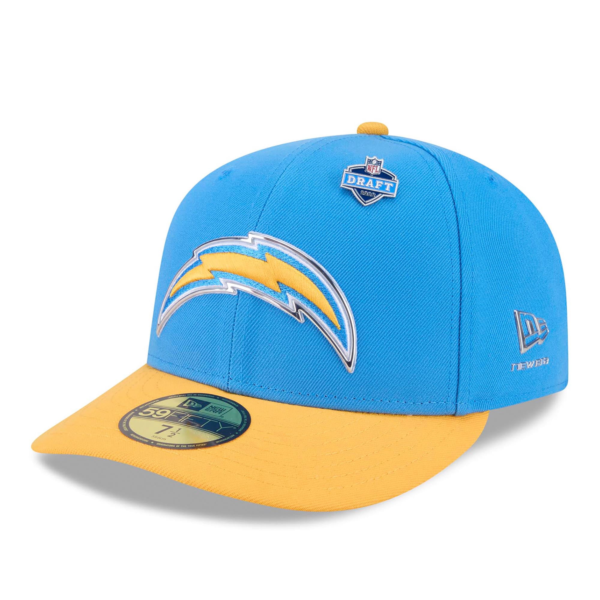 Men's New Era Powder Blue/Gold Los Angeles Chargers 2026 NFL Draft Pre ...