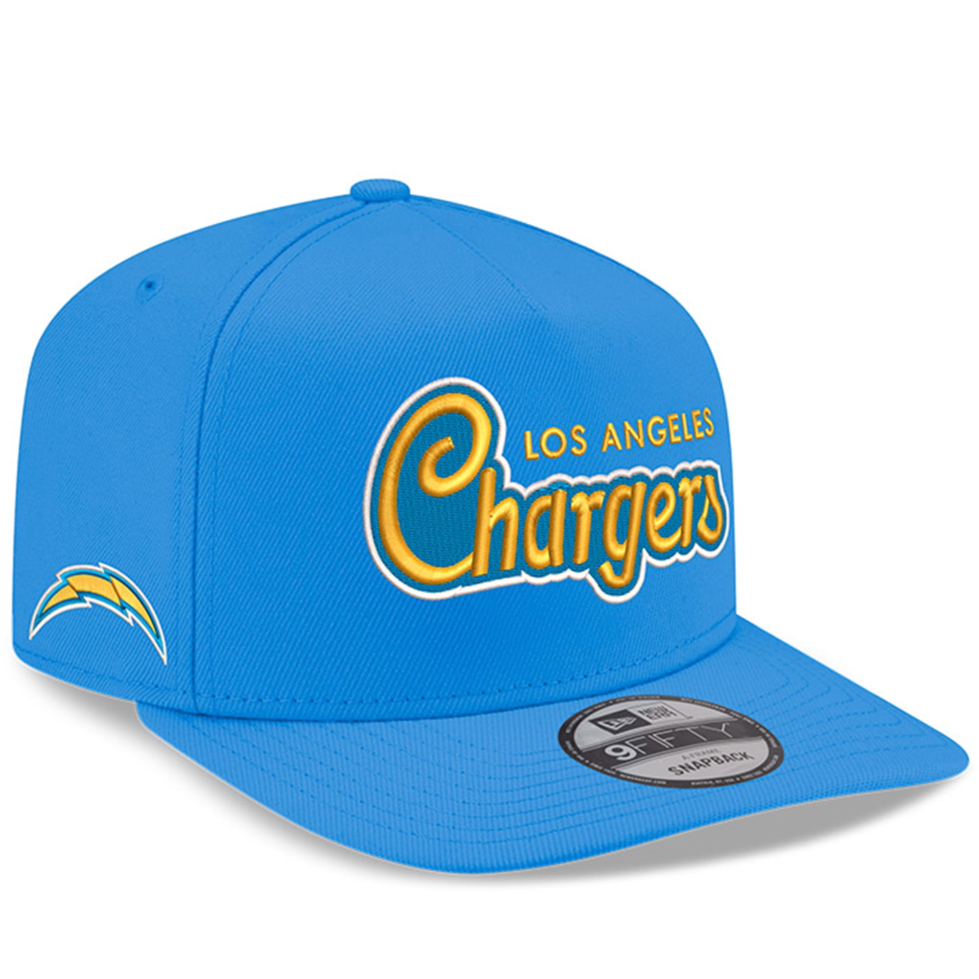 Men's New Era Powder Blue Los Angeles Chargers Charger Power A-Frame ...