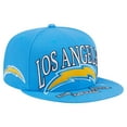 thumbnail image 1 of Men's New Era Powder Blue Los Angeles Chargers  Oversized 59FIFTY Fitted Hat, 1 of 5