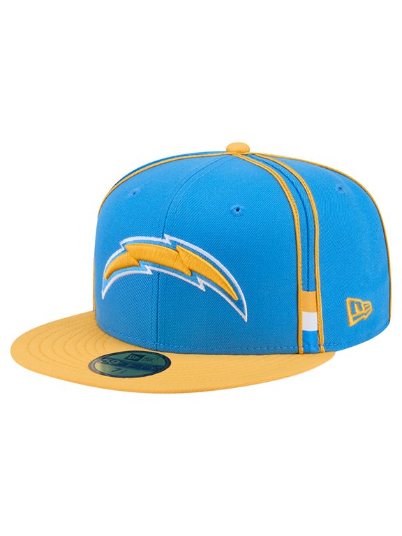 Men's New Era Powder Blue Los Angeles Chargers Soutache 59FIFTY Fitted Hat
