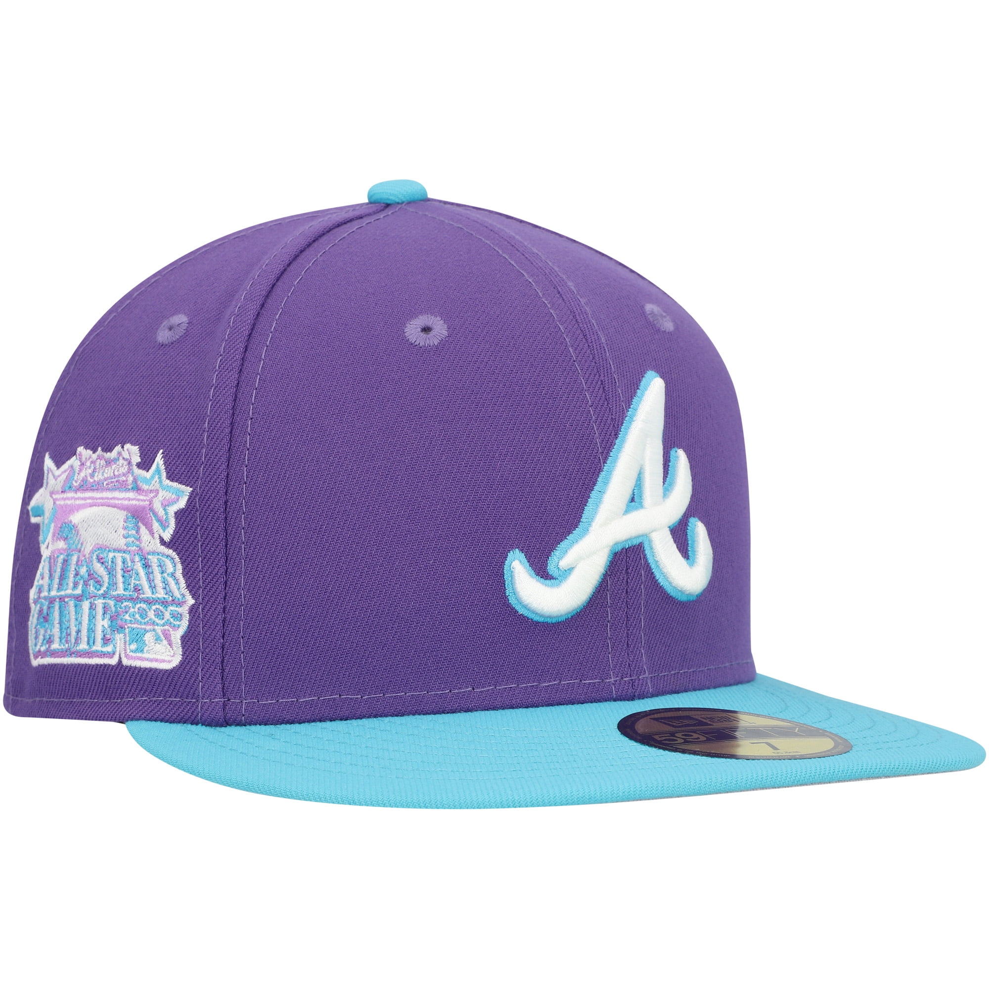 Men's New Era Purple Atlanta Braves Vice 59FIFTY Fitted Hat 