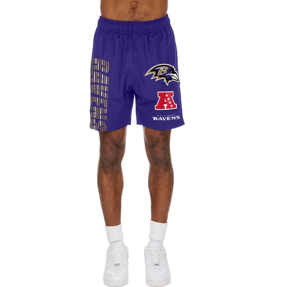Men's New Era Purple Baltimore Ravens Match Shorts
