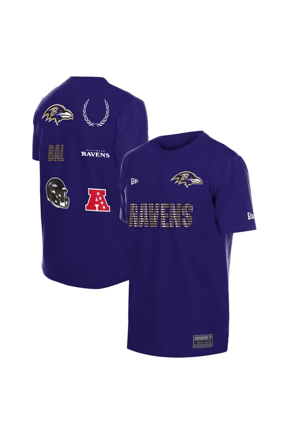 Men's New Era Purple Baltimore Ravens Match T-Shirt