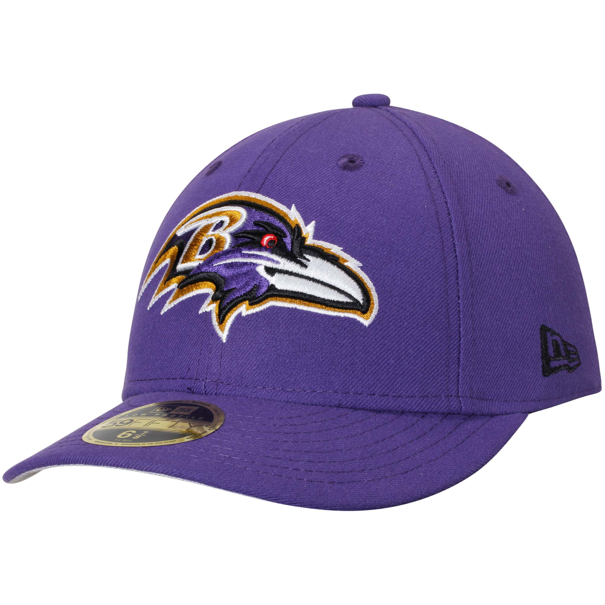Men's New Era Purple Baltimore Ravens Omaha Low Profile 59FIFTY