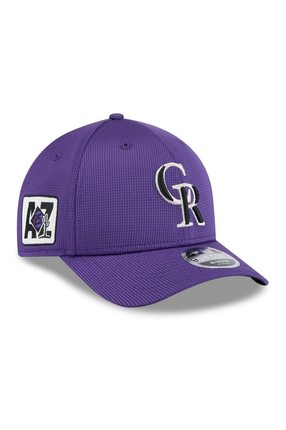 Men's New Era Purple Colorado Rockies 2025 Spring Training 9FORTY Adjustable Hat