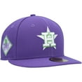 thumbnail image 1 of Men's New Era Purple Houston Astros Lime Side Patch 59FIFTY Fitted Hat, 1 of 5