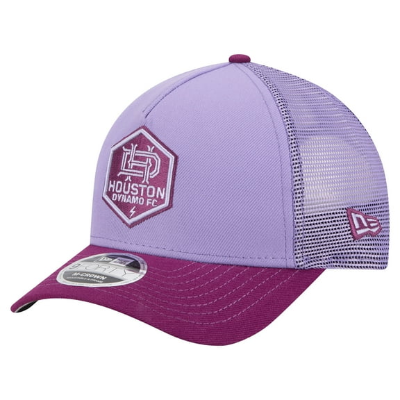 Men's New Era Purple Houston Dynamo FC Color Pack 9FORTY A-Frame Adjustable Trucker Hat