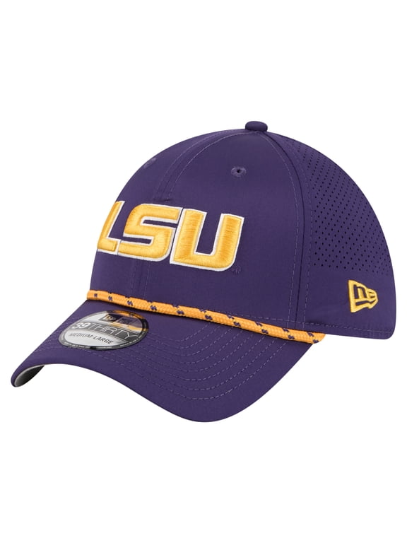 Men's New Era Purple LSU Tigers Rope 39THIRTY Flex Hat