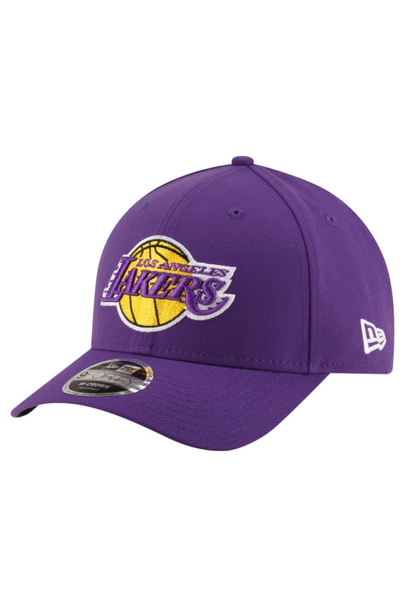 Men's New Era Purple Los Angeles Lakers 9FORTY Stock M-Crown Adjustable Hat