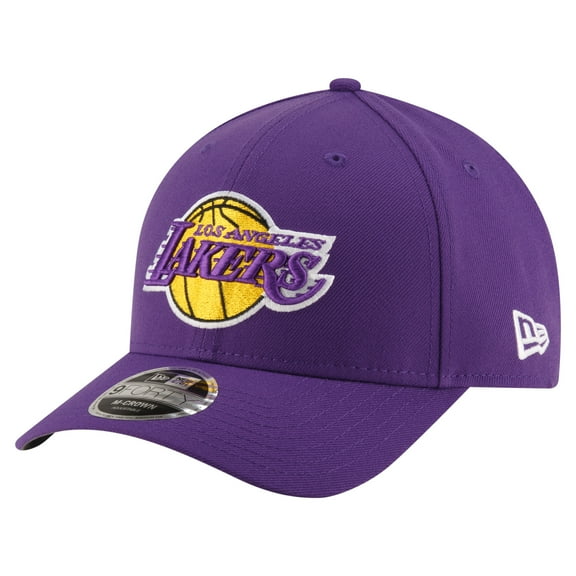 Men's New Era Purple Los Angeles Lakers 9FORTY Stock M-Crown Adjustable Hat