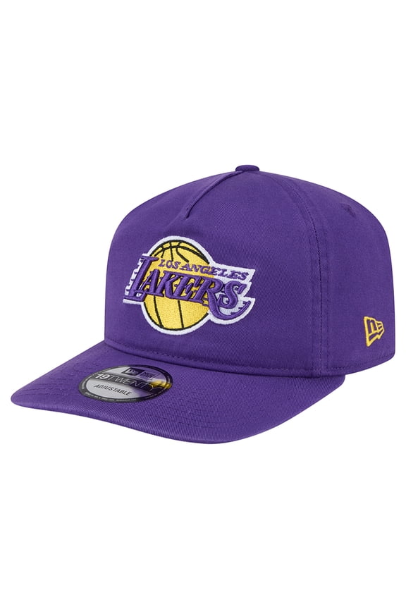 Men's New Era  Purple Los Angeles Lakers Cotton 19TWENTY Adjustable Hat