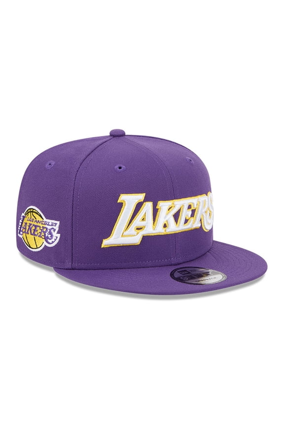 Men's New Era Purple Los Angeles Lakers Jersey Hook Statement Edition 9FIFTY Snapback Hat