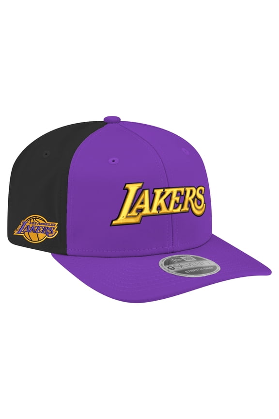 Men's New Era Purple Los Angeles Lakers Statement Edition Jersey Hook 9SEVENTY Stretch-Snap Hat