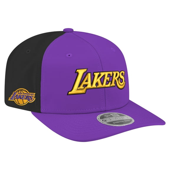Men's New Era Purple Los Angeles Lakers Statement Edition Jersey Hook 9SEVENTY Stretch-Snap Hat
