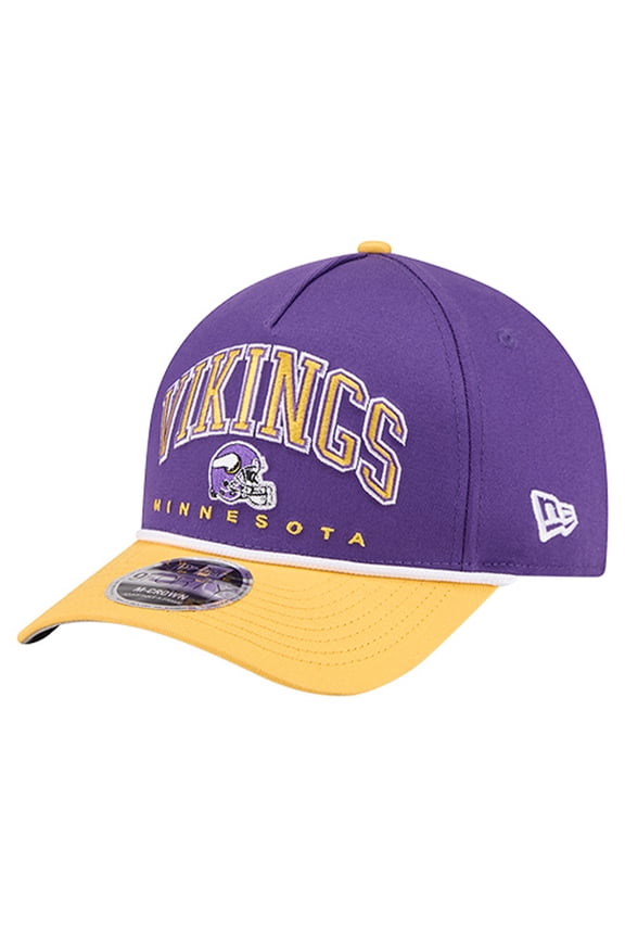 Men's New Era  Purple Minnesota Vikings  Arch COOLERA 9FORTY A-Frame M-Crown Adjustable Hat