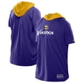 thumbnail image 1 of Men's New Era  Purple Minnesota Vikings Combine Authentic Hooded Raglan Short-Sleeve T-Shirt, 1 of 5