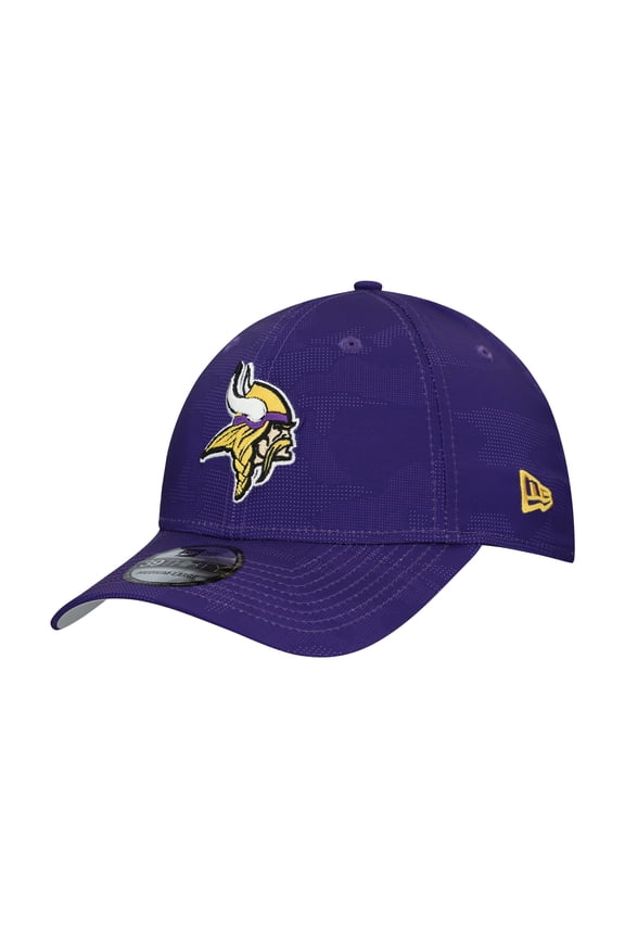 Men's New Era Purple Minnesota Vikings Tonal Camo 39THIRTY Stretch Fit Hat