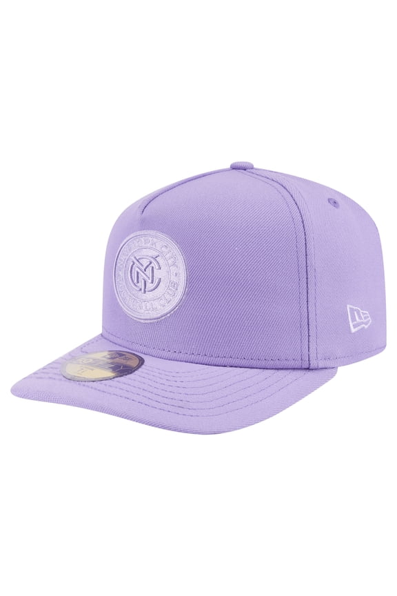 Men's New Era Purple New York City FC Color Pack A-Frame 59FIFTY Fitted Hat