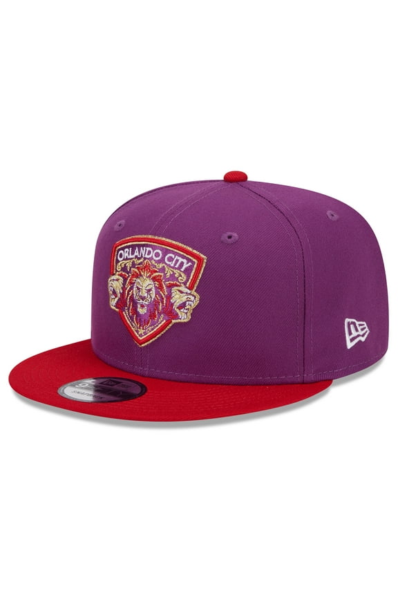 Men's New Era Purple Orlando City SC 2024 Jersey Hook 9FIFTY Snapback Hat