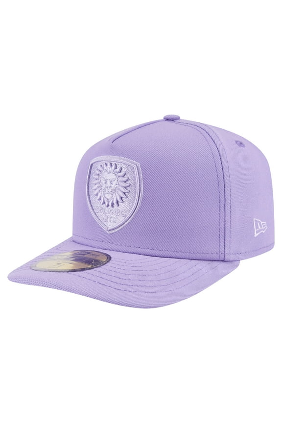 Men's New Era Purple Orlando City SC Color Pack A-Frame 59FIFTY Fitted Hat