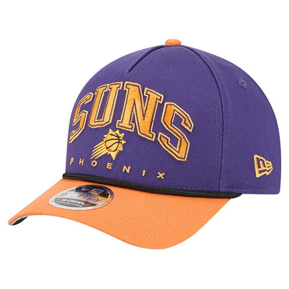 Men's New Era Purple Phoenix Suns Bold Arch COOLERA 9FORTY A-Frame M-Crown Adjustable Hat