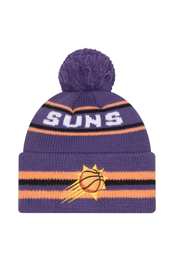 Men's New Era Purple Phoenix Suns Classic Cuffed Knit Hat with Pom