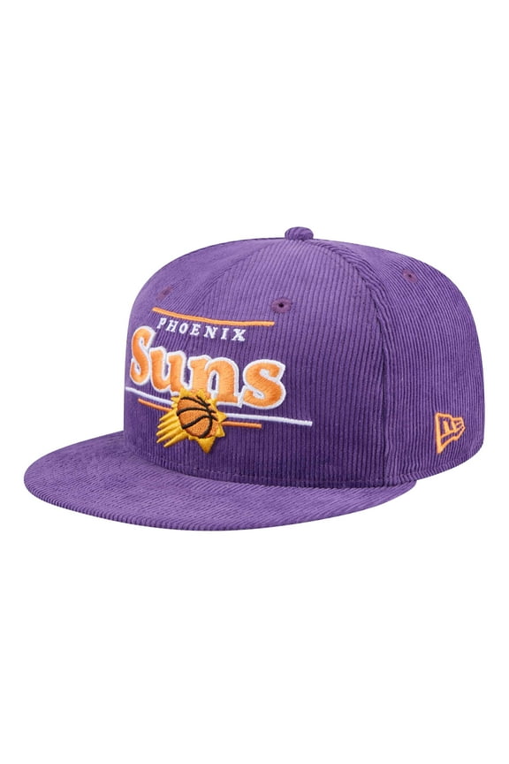 Men's New Era Purple Phoenix Suns Throwback Display Corduroy 9FIFTY Snapback Hat