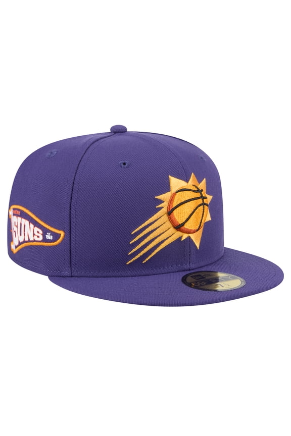 Men's New Era Purple Phoenix Suns Throwback Pennant 59FIFTY Fitted Hat