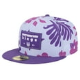 thumbnail image 1 of Men's New Era Purple Sacramento Kings Palm Fronds 2-Tone 59FIFTY Fitted Hat, 1 of 5