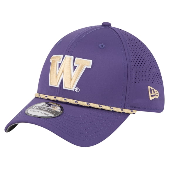 Men's New Era Purple Washington Huskies Rope 39THIRTY Flex Hat