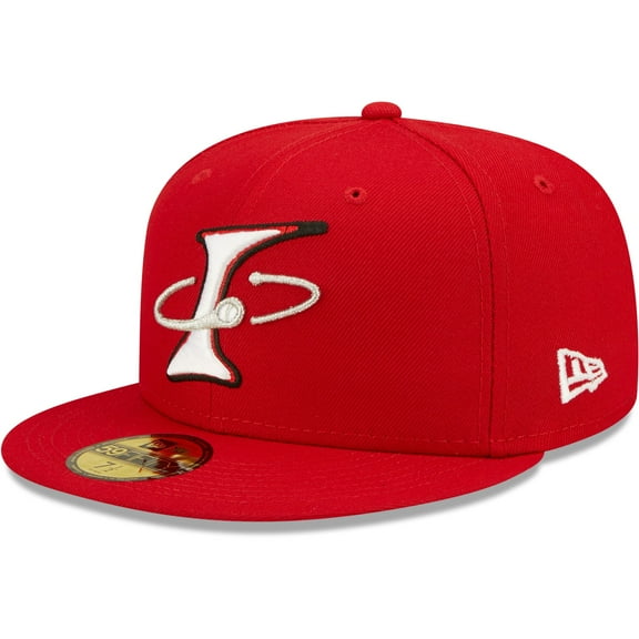 Men's New Era Red Albuquerque Isotopes Alternate Logo Authentic Collection 59FIFTY Fitted Hat