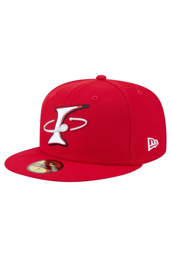 Men's-New Era Red Albuquerque Isotopes Authentic Collection 59FIFTY Fitted Hat