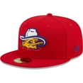 thumbnail image 1 of Men's New Era Red Amarillo Sod Poodles Authentic Collection 59FIFTY Fitted Hat, 1 of 6